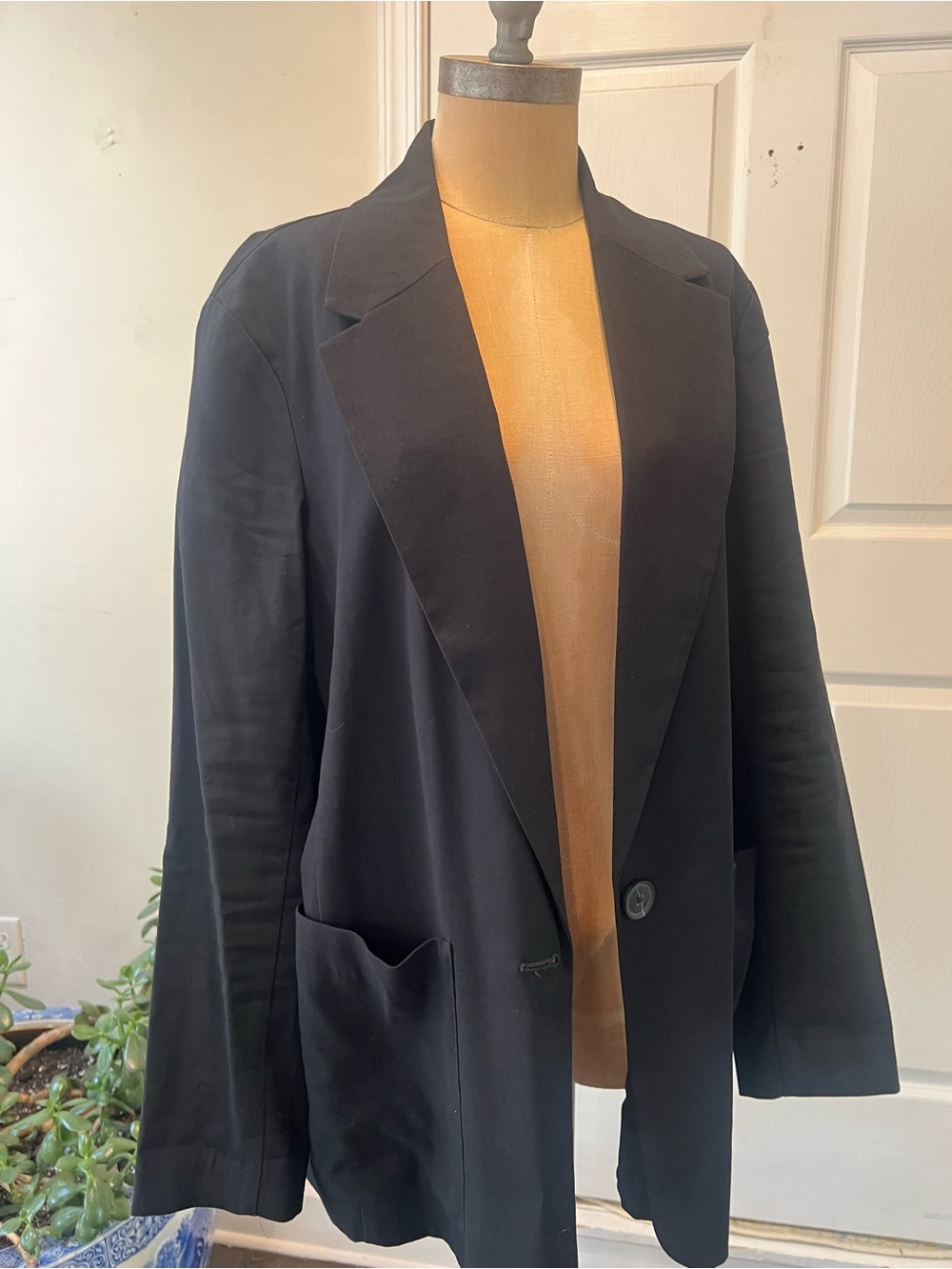 Classic Black Single-Button Blazer A NEW DAY SIZE LARGE